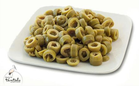 Aceitunas verdes laminadas