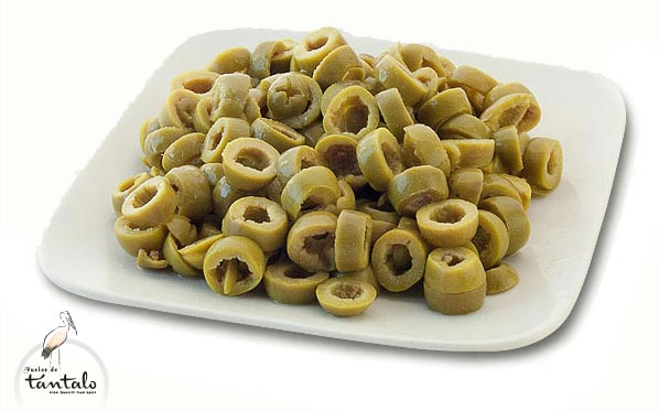 Aceitunas verdes laminadas