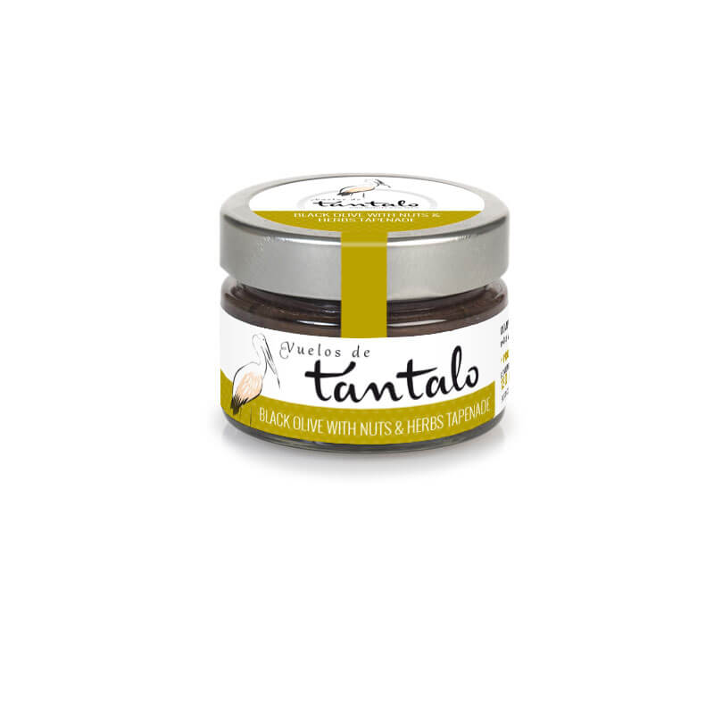 Paté de aceitunas negras con nueces y hierbas