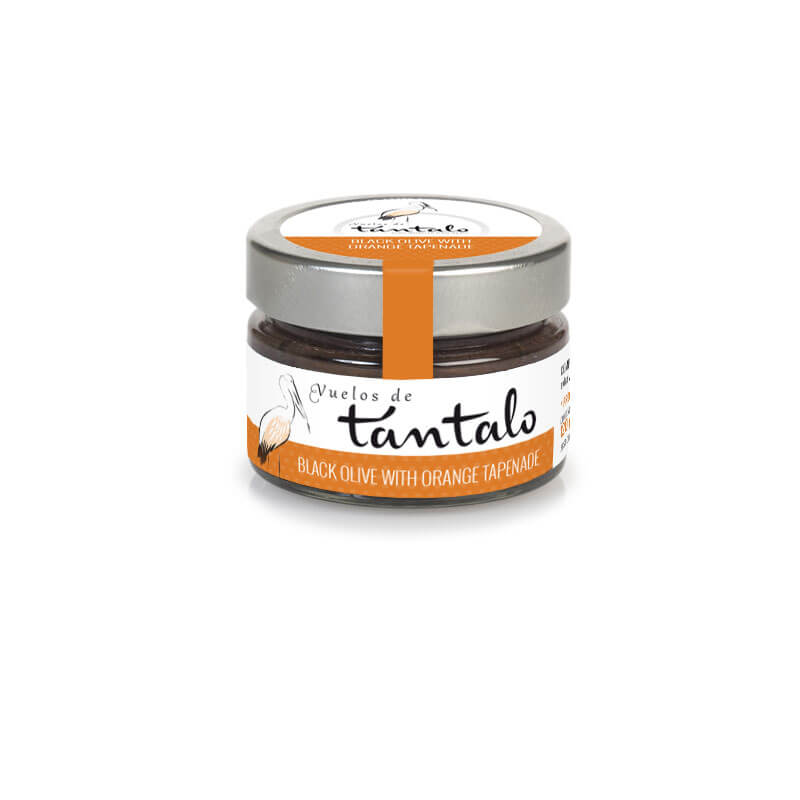 Peté de aceitunas negras con naranja