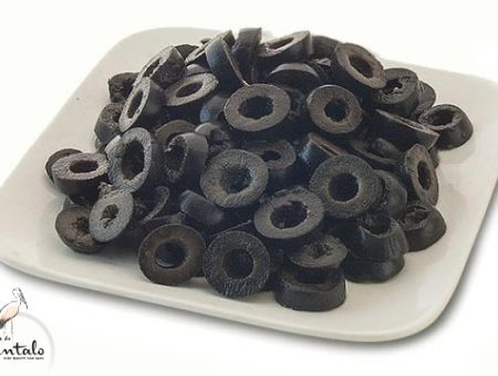 Laminated black olives